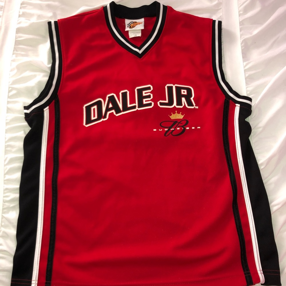 Dale Jr Budweiser Basketball Style Jersey .. Sz L